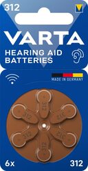 VARTA Hearing Aid 312 BL6-5 blisterex6 buc-30buc