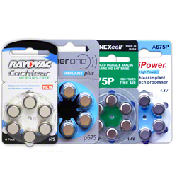 BATERII ASORTATE BRANDURI DIFERITE P675 IMPLANT COHLEAR