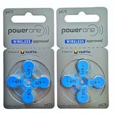 BATERII AUDITIVE PENTRU PROTEZE AUDITIVE POWERONE P675 -1 cutiex10 blisterex4 buc