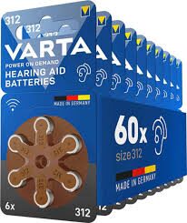 VARTA Hearing Aid 312 BL6-1 cutiex10 blisterex6 buc-60 buc